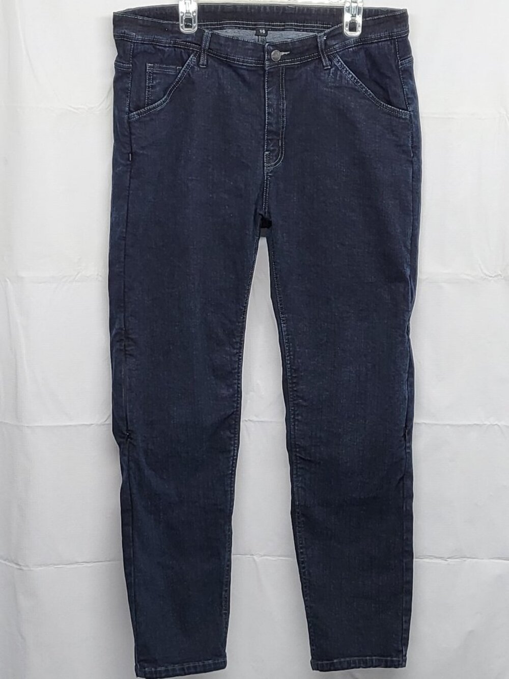 Iron Workers Womens Jeans Size 16 Motocycle Side Zip Hidden Pocket Aramid Lined